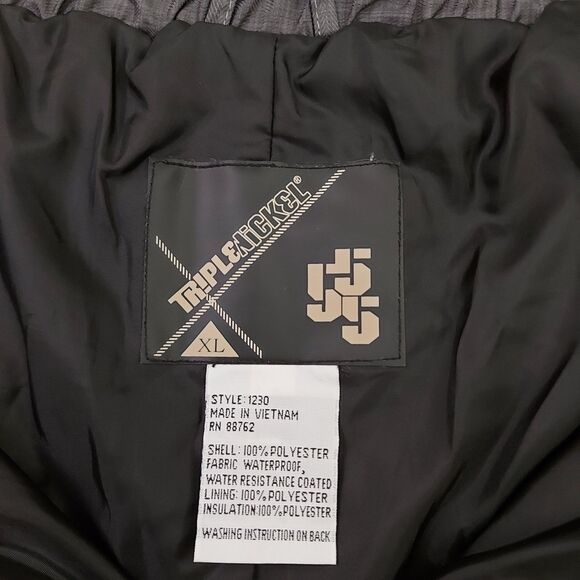 Triple Nickel 555 Ski Snow Cargo Pants Mens XL Gray Insulated Snowboarding - Picture 10 of 13